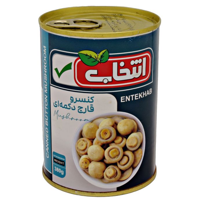 كنسرو قارچ دكمه اي گوناگون _ 380 گرم - آباج مارکت