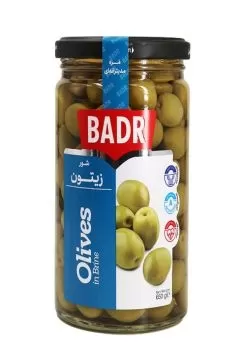 زيتون شور بدر با هسته - 650 گرمي - آباج مارکت