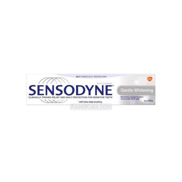 خمیر دندان سنسوداین مدل سفید کننده 100 گرمی – Sensodyne Gentle Whitening
