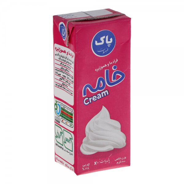 خامه پاكتي پاك _ 200 گرم - آباج مارکت