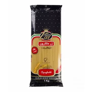ماكاروني 1.5 رشته اي اسپاگتي زر ماكارون _ 1000 گرم - آباج مارکت