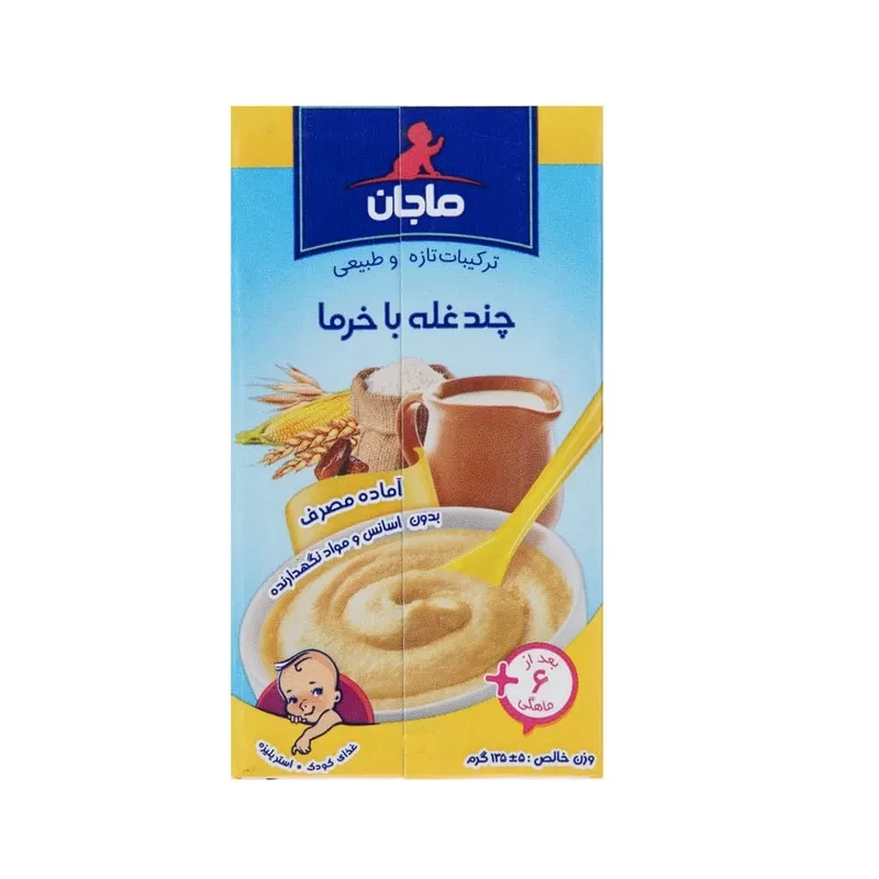 غذاي كودك چند غله با خرما ماجان كاله-135گرم - آباج مارکت